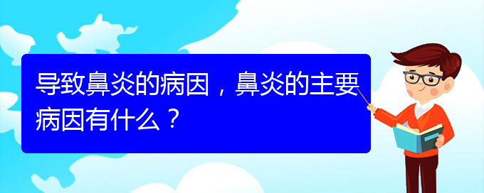 (貴陽過敏性鼻炎怎么治療好)導(dǎo)致鼻炎的病因，鼻炎的主要病因有什么？(圖1)