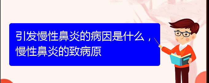 (貴陽(yáng)中醫(yī)可以看慢性鼻炎嗎)引發(fā)慢性鼻炎的病因是什么，慢性鼻炎的致病原(圖1)