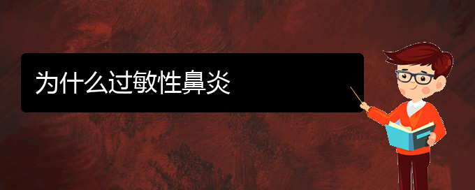 (貴州治過敏性鼻炎?？漆t(yī)院)為什么過敏性鼻炎(圖1)