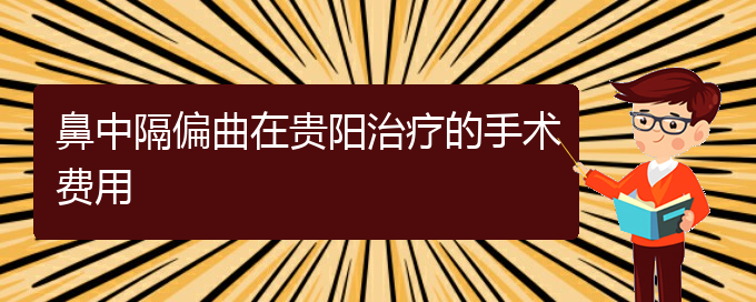 (貴陽(yáng)市鼻中隔偏曲治療醫(yī)院在哪里)鼻中隔偏曲在貴陽(yáng)治療的手術(shù)費(fèi)用(圖1)