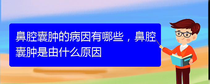 (貴陽看鼻腔腫瘤到醫(yī)院應該掛什么科)鼻腔囊腫的病因有哪些，鼻腔囊腫是由什么原因(圖1)