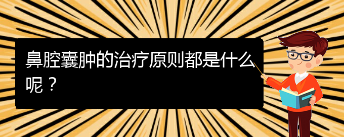 (貴陽鼻科醫(yī)院掛號)鼻腔囊腫的治療原則都是什么呢？(圖1)
