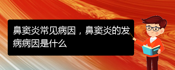 (貴陽治療鼻竇炎的醫(yī)院是哪家)鼻竇炎常見病因，鼻竇炎的發(fā)病病因是什么(圖1)