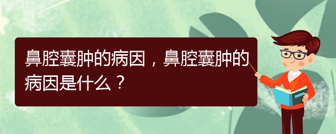 (貴陽(yáng)中醫(yī)可以看鼻腔腫瘤嗎)鼻腔囊腫的病因，鼻腔囊腫的病因是什么？(圖1)