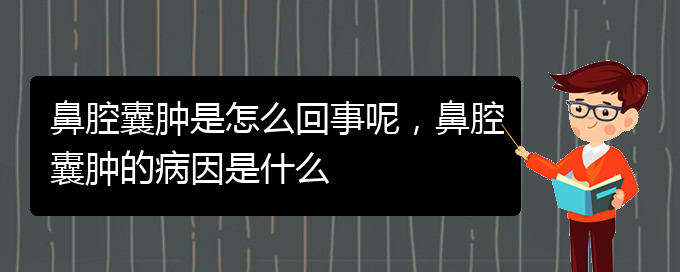 (貴陽哪個醫(yī)院看鼻腔乳頭狀瘤比較好)鼻腔囊腫是怎么回事呢，鼻腔囊腫的病因是什么(圖1)